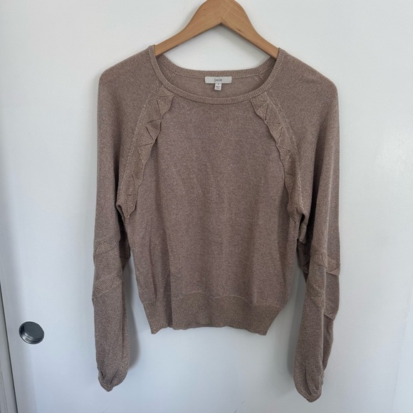 Joie Jeri Metallic Sweater Gold Size Small - Picture 2 of 7